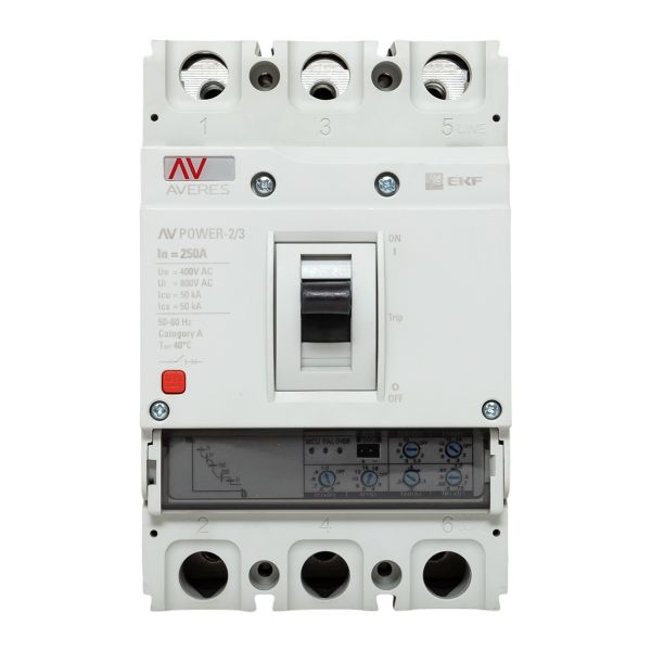 Выключатель автоматический в литом корпусе AV-POWER-2/3 250А 50кА ETU2.0 EKF