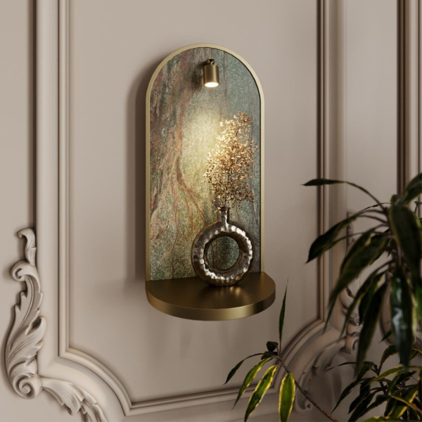 Настенный светодиодный светильник-полка Odeon Light Giardino Hightech 7175/3WL