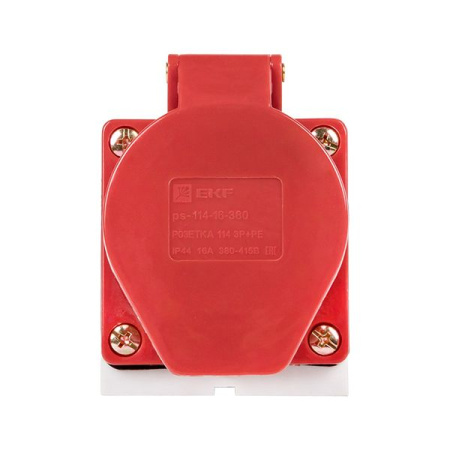 Розетка стационарная наружная 114 3Р+РЕ 16А 380В IP44 EKF