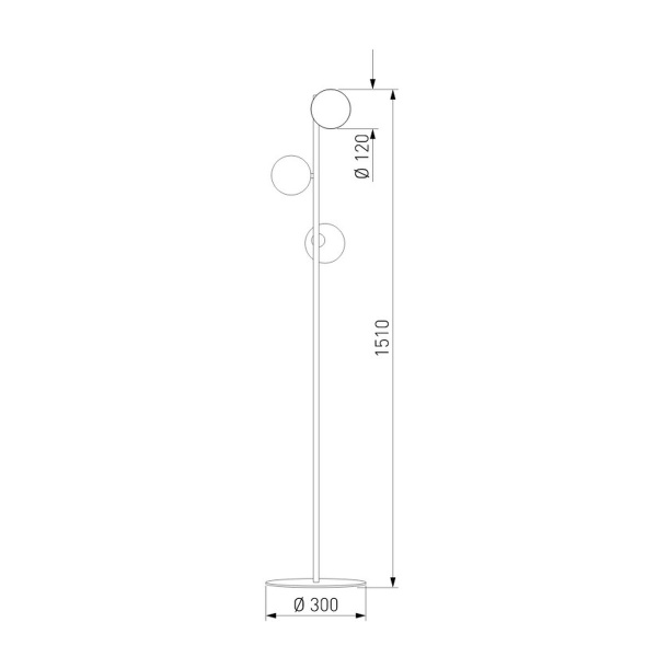 Торшер TK Lighting 6189 Estera Brown