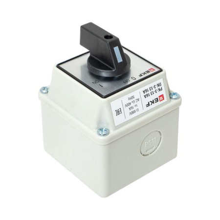 Переключатель кулачковый ПК-3-13 16А 3P "ВКЛ-ВЫКЛ" IP65 EKF PROxima